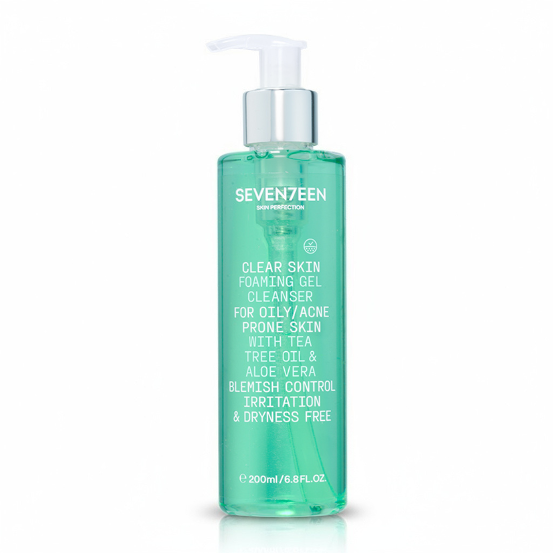 Seventeen Clear Skin Foaming Gel Cleanser 200ml - Αφρίζον Τζελ Καθαρισμού Για Λιπαρές Επιδερμίδες