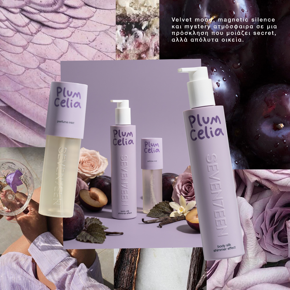 Seventeen Plum Celia Body Silk 250ml - Γαλάκτωμα Σώματος Με Άρωμα - Image 2