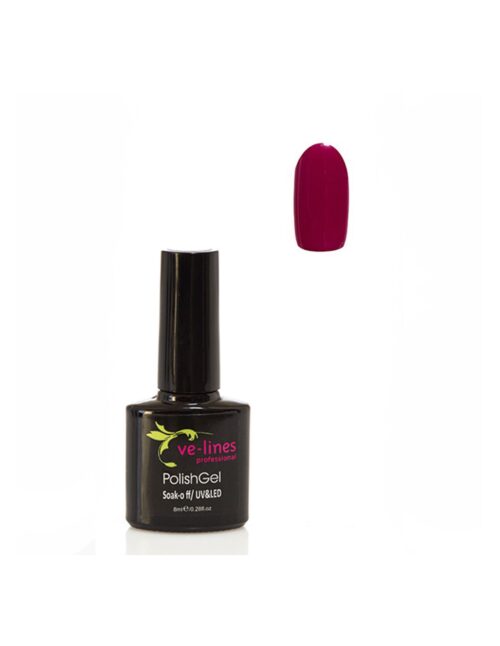 Ve-lines Ημιμόνιμο Βερνίκι Fuchsia Purple 1545 8ml
