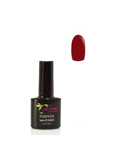 Ve-lines Ημιμόνιμο Βερνίκι Deep Red 1376 8ml