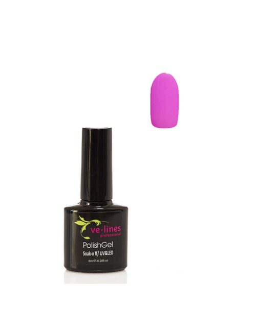 Ve-lines Ημιμόνιμο Βερνίκι Fluo Purple 1360 8ml