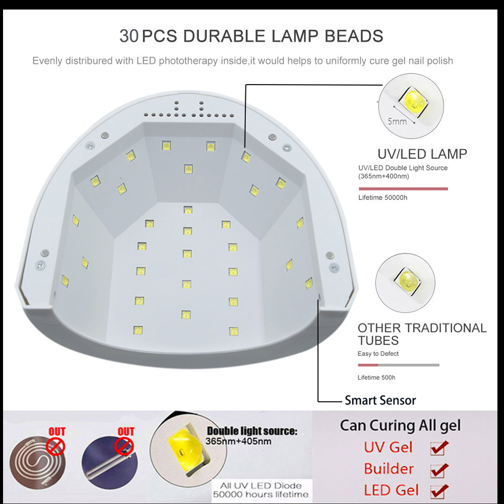 Επαγγελματικό Φουρνάκι Νυχιών LED/UV SUNone 48Watt - Image 3