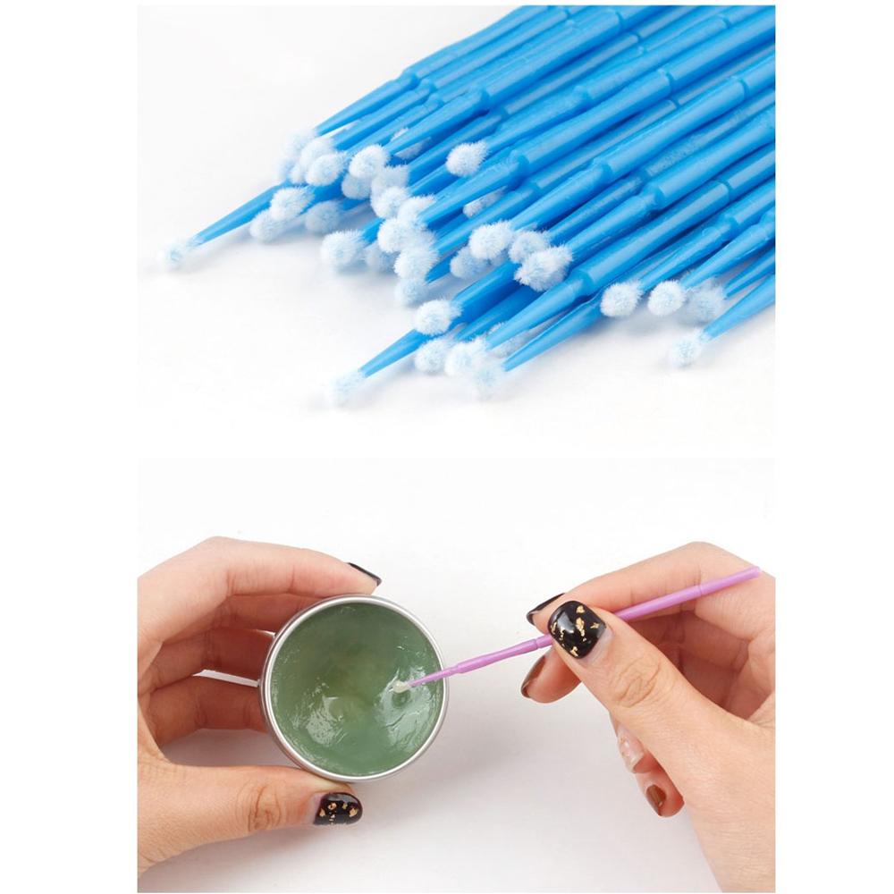 Βουρτσάκια Βλεφαρίδων Microbrushes Μπλε Regular 2.5mm PP-901 100τεμ. - Image 3