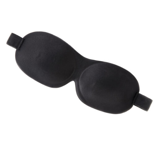 Ro Accessories Μάσκα Ύπνου Μετάξι & Βαμβάκι Μαύρη TL158