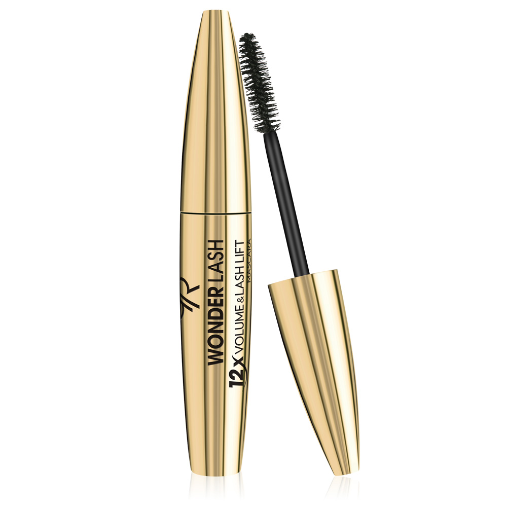 Golden Rose Wonder Lash Mascara 12x Volume & Lash Lift Black 12ml - Μάσκαρα Για Όγκο & Έντονο Μαύρο Χρώμα