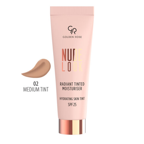Golden Rose Nude Look Radiant Tinted Moisturizer SPF25 Medium Tint 02 32ml - Ενυδατική Κρέμα Προσώπου Με Χρώμα