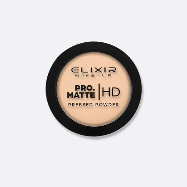 Elixir Pro.Matte Pressed Powder HD #207 Light Brown 9gr - Image 3