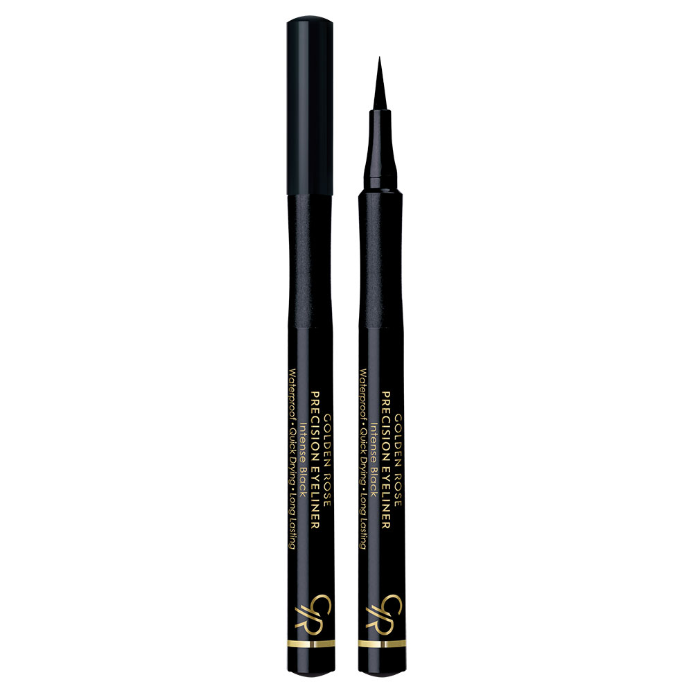 Golden Rose Precision Eyeliner Black 1.0ml - Αδιάβροχο Eyeliner Σε Στυλό