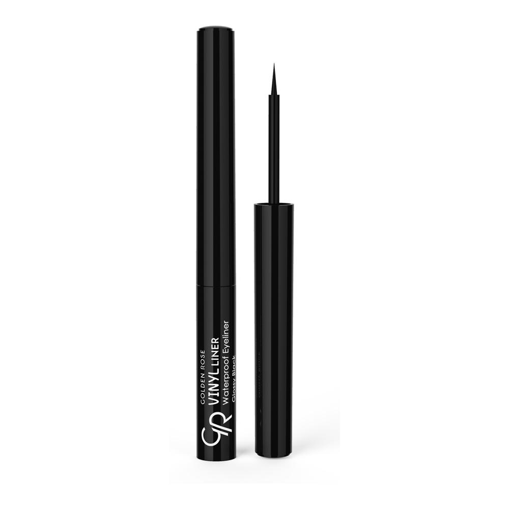 Golden Rose Vinyl Liner Waterproof Eyeliner Glossy Black 2.7ml - Αδιάβροχο Eyeliner