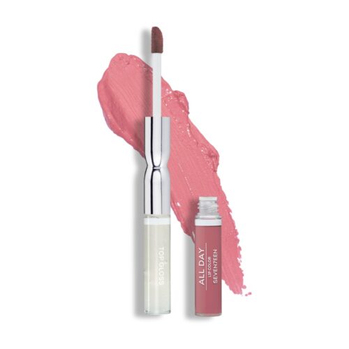 Seventeen All Day Lip Color & Top Gloss 01 10ml - Ανεξίτηλο Διπλό Κραγιόν Ματ