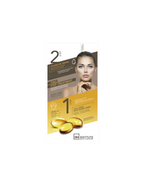 IDC Institute Two Step's Treatment Collagen 3D Anti-Aging & Jojoba Oil Face Mask 40gr