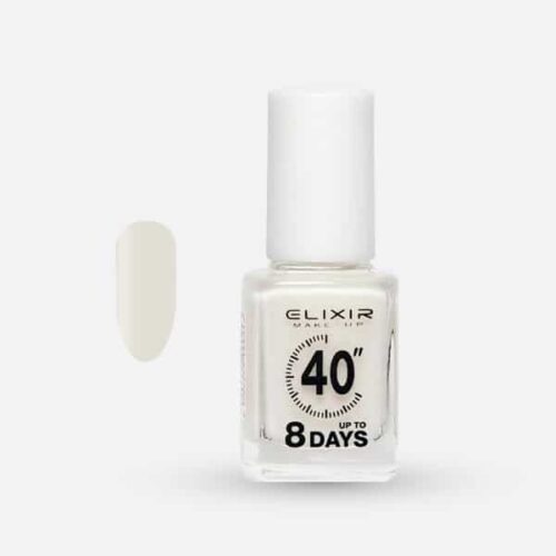 Elixir Βερνίκι Νυχιών 40" & Up to 8 Days Milky White #004 12ml