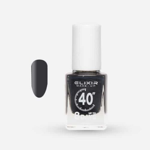 Elixir Βερνίκι Νυχιών 40″ & Up to 8 Days Charcoal #377 12ml