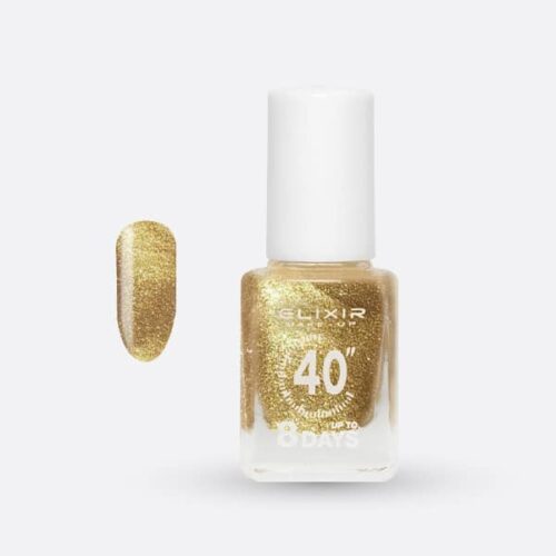 Elixir Βερνίκι Νυχιών 40″ & Up to 8 Days Queen Gold #438 12ml
