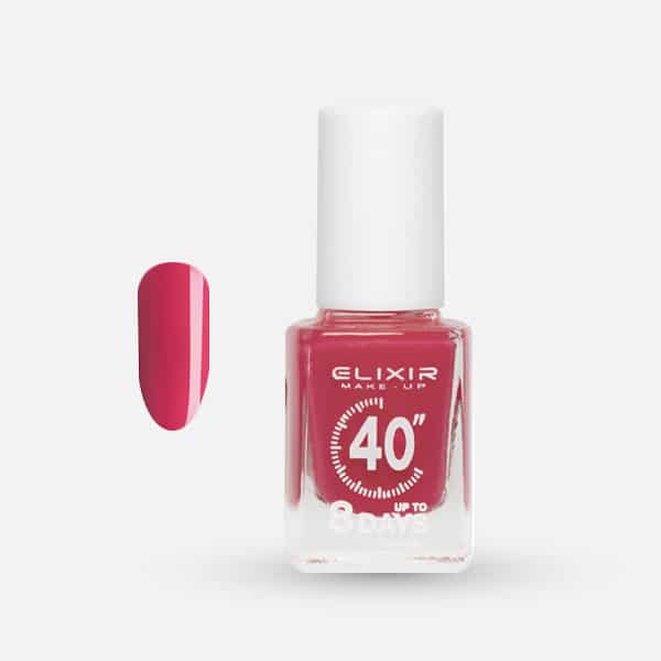 Elixir Βερνίκι Νυχιών 40″ & Up to 8 Days Warm Pink #444 12ml