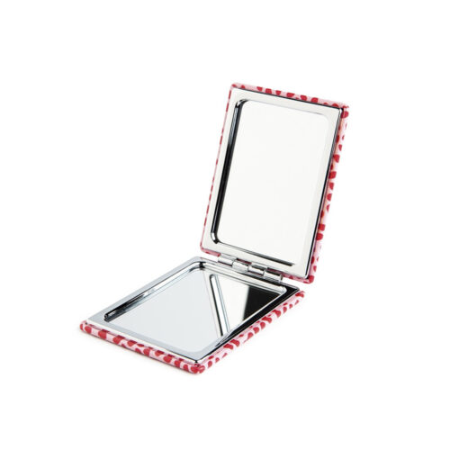 IDC Institute Animal Print Aluminum Pocket Mirror - Διπλό Μεταλλικό Καθρεπτάκι Τσάντας