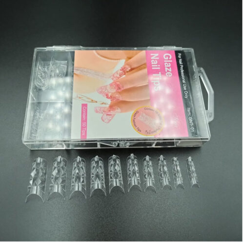 Νύχια Κασετίνα Glaze Διάφανο 50τεμ.