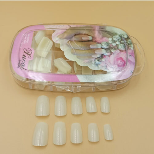 Νύχια Κασετίνα Στρόγγυλα Φυσικό N-100F 100τεμ.