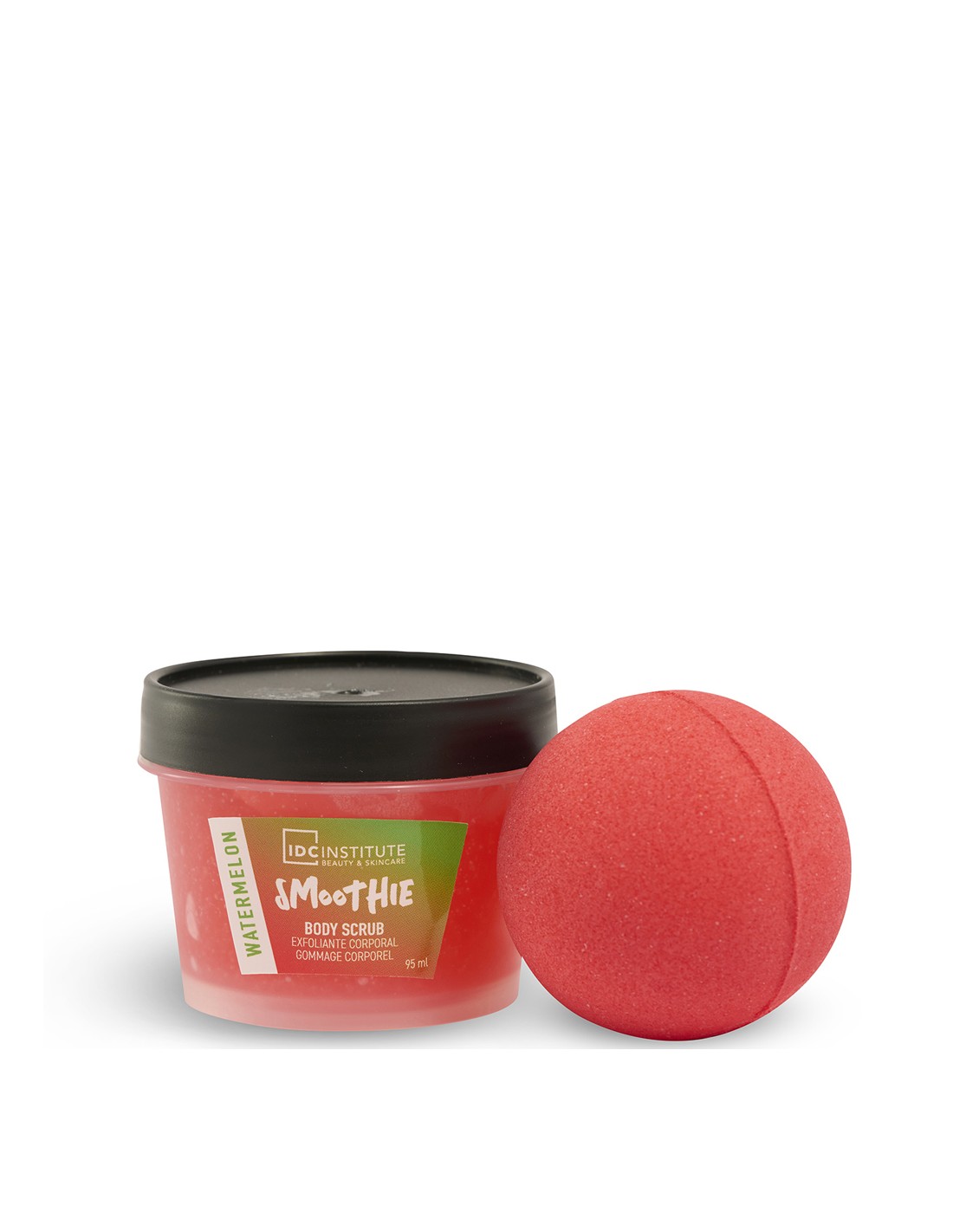 IDC Institute Smoothie Mini Set Watermelon Bath Fizzer 100g & Body Scrub 100ml