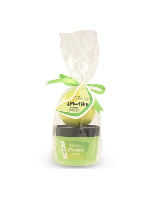IDC Institute Smoothie Mini Set Melon Bath Fizzer 100g & Body Scrub 100ml