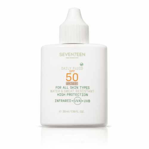 Seventeen Daily Fluid Tinted SPF50 35ml - Αντηλιακή Κρέμα Ημέρας Με Χρώμα & Υψηλή Αντηλιακή Προστασία