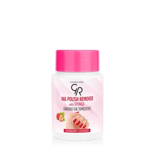 Golden Rose Nail Polish Remover With Spong Φράουλα 65ml - Ασετόν Νυχιών