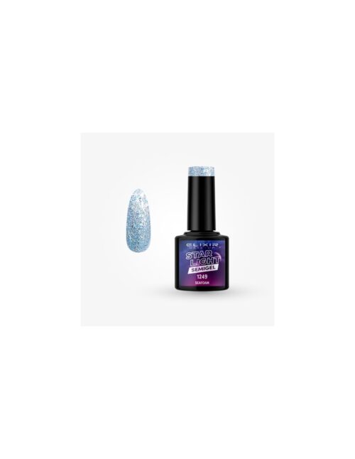 Elixir Ημιμόνιμο Βερνίκι Star Light Glitter Seafoam 1249 8ml