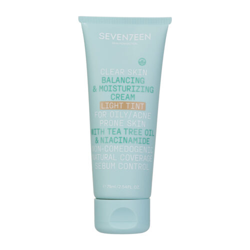 Seventeen Clear Skin Balancing & Moisturizing Tinted Cream Light 75ml - Ενυδατική Κρέμα Προσώπου Με Χρώμα Για Λιπαρές Επιδερμίδες