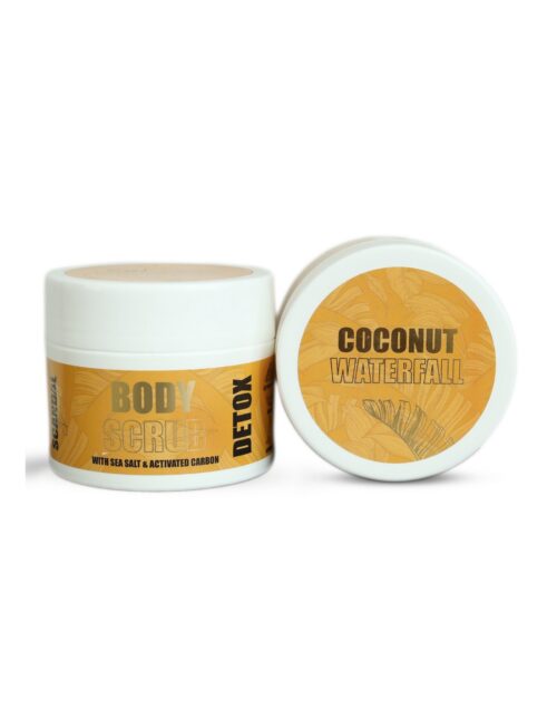 Scandal Beauty Coconut Waterfall Body Scrub Sea Salt & Activated Carbon 200ml