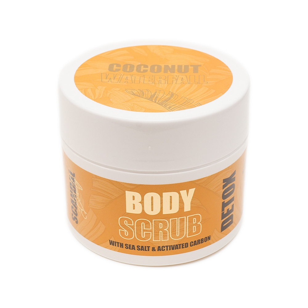 Scandal Beauty Coconut Waterfall Detox Body Scrub 200ml - Απολεπιστικό Σώματος Με Αμυγδαλέλαιο Ενεργό Άνθρακα & Κόκκους Αλατιού - Image 2