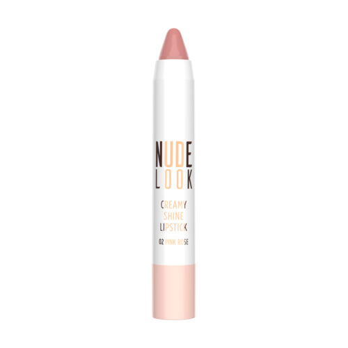 Golden Rose Nude Look Creamy Shine Lipstick Pink Rose 02 3.5gr – Κρεμώδες Κραγιόν Λάμψης