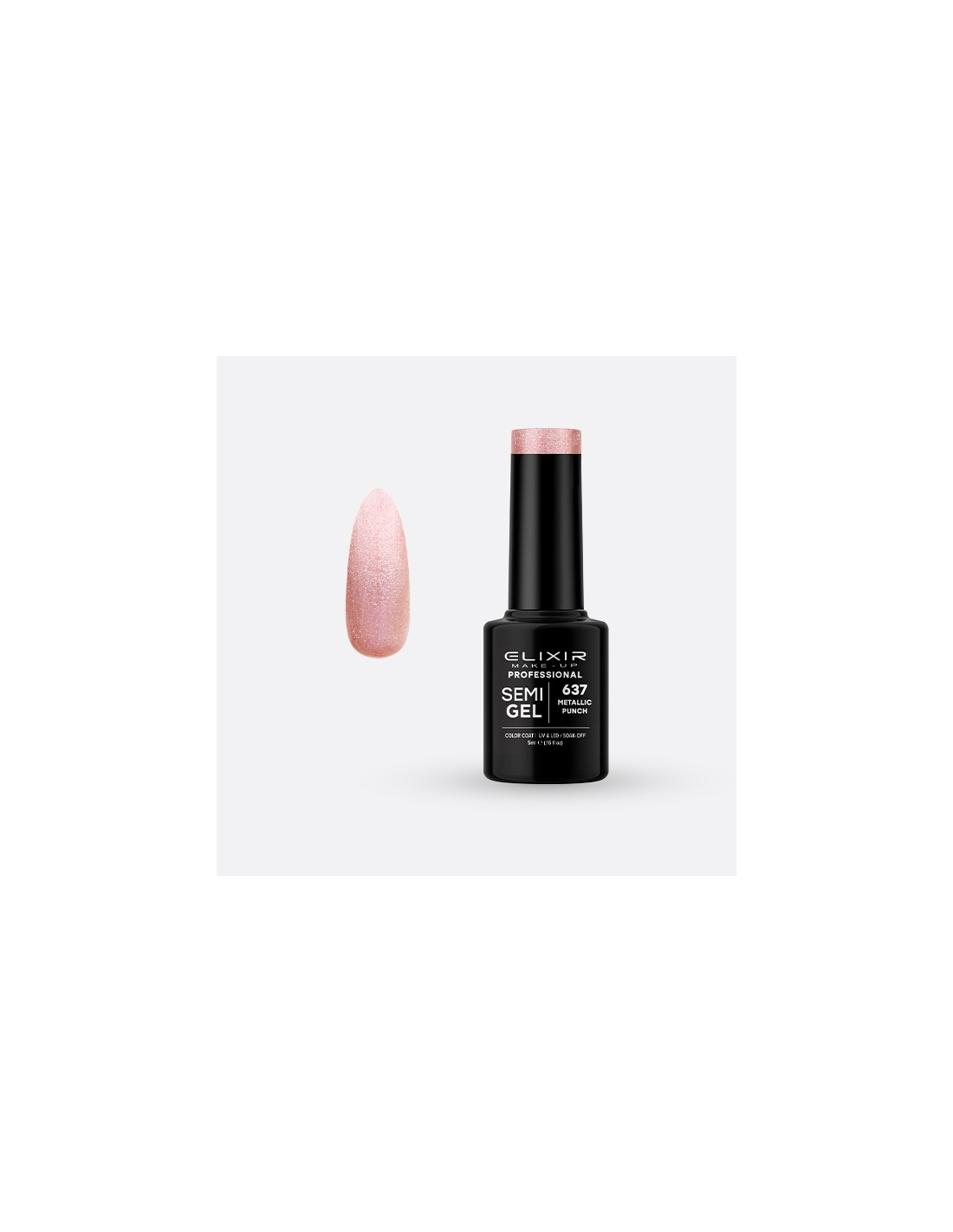 Elixir Ημιμόνιμο Βερνίκι Metallic Punch 637 5ml