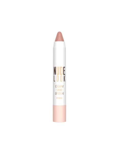 Golden Rose Nude Look Creamy Shine Lipstick Nude 01