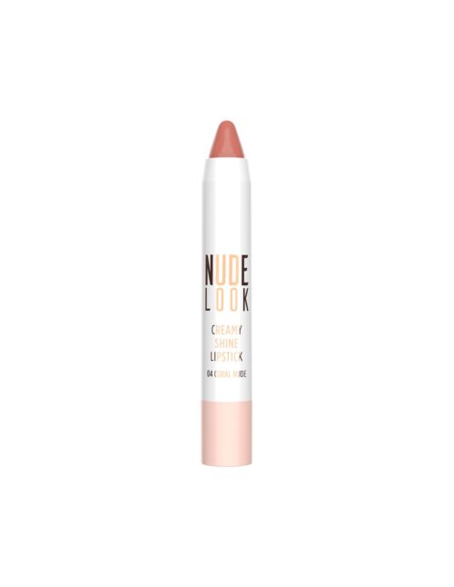 Golden Rose Nude Look Creamy Shine Lipstick Coral Nude 04