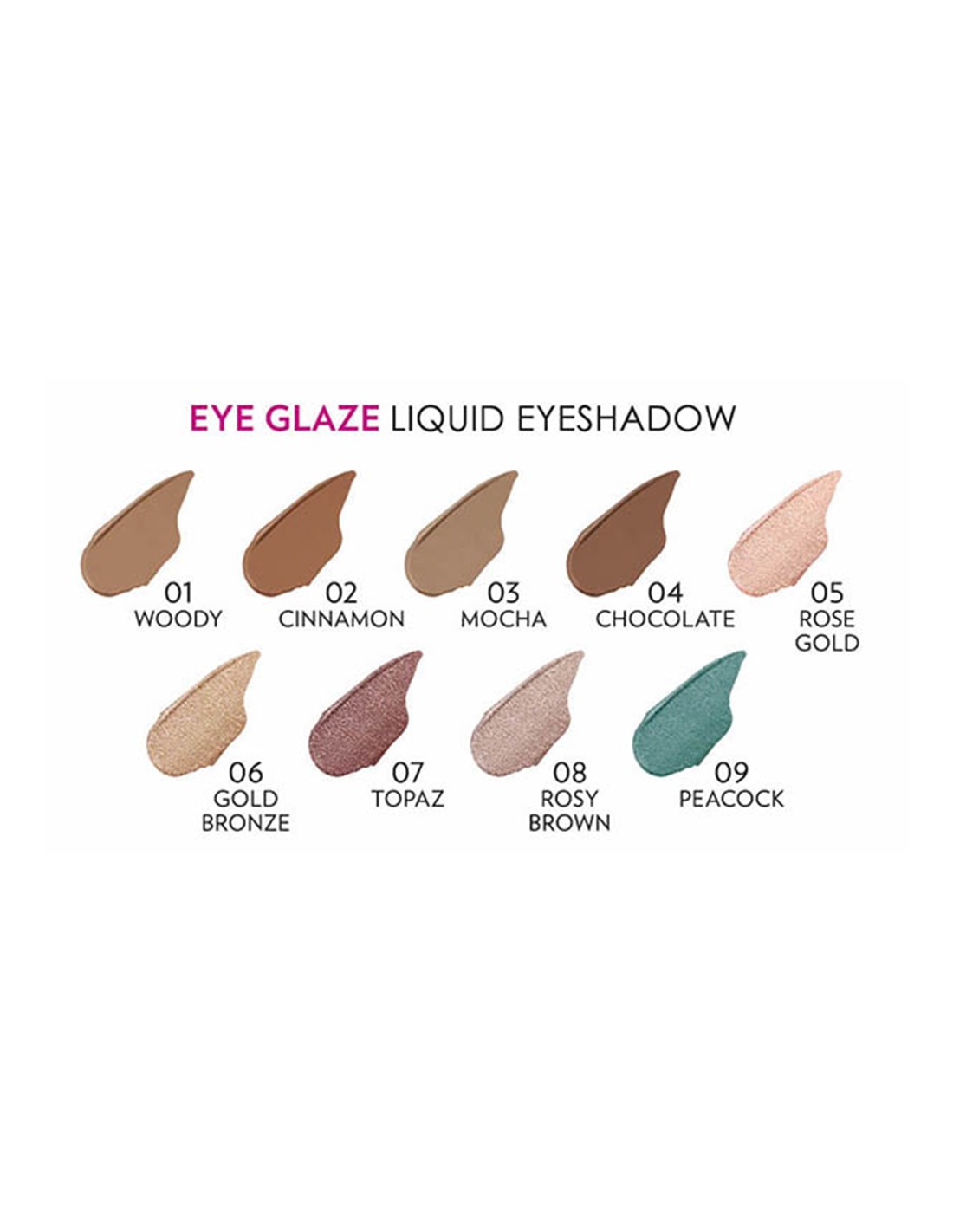 Golden Rose Eye Glaze Liquid Eyeshadow Topaz 07 3.5ml