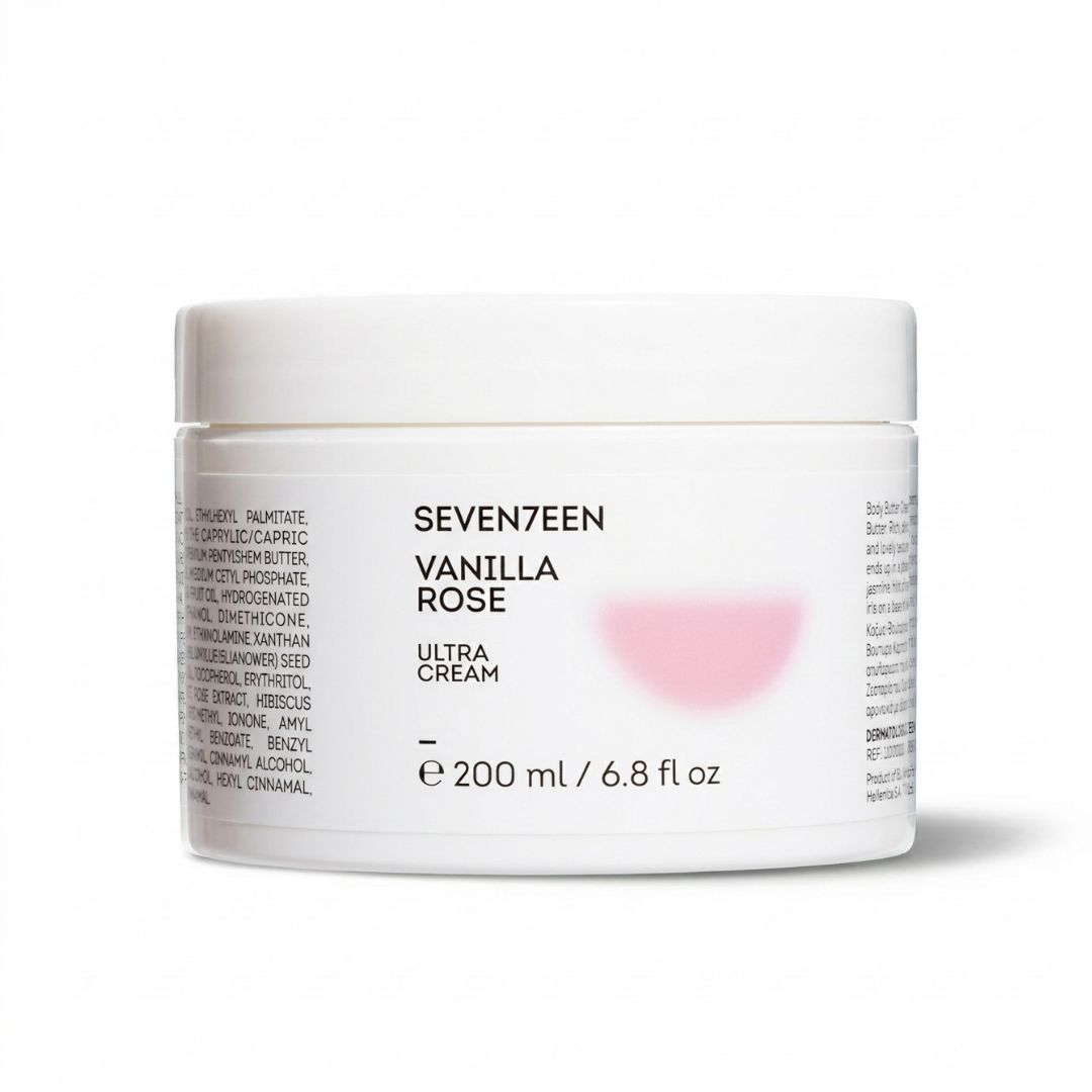 Seventeen Vanilla Rose Ultra Cream 200ml - Αρωματική Κρέμα Σώματος Body Butter - Image 2