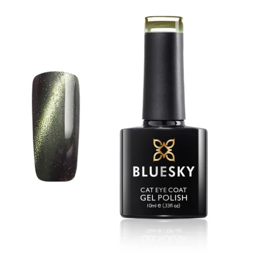 Bluesky Ημιμόνιμο Βερνίκι Νυχιών Cat Eye Coat Green 10ml