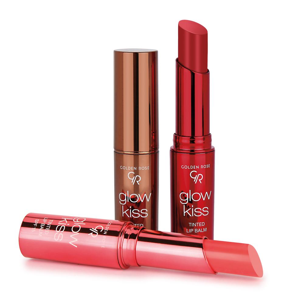 Golden Rose Glow Kiss Tinted Lip Balm Strawberry 02 3gr - Lip Blam Χειλιών Με Χρώμα - Image 4