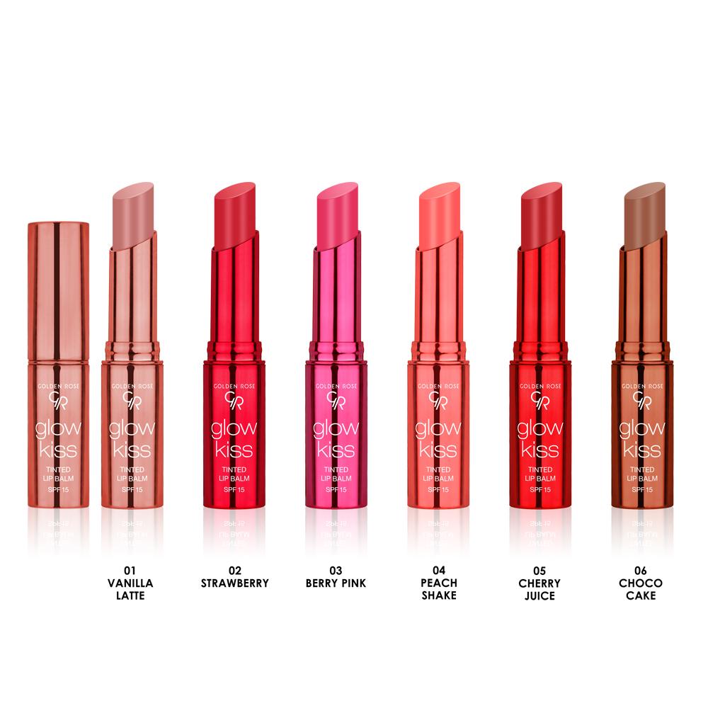 Golden Rose Glow Kiss Tinted Lip Balm Strawberry 02 3gr - Lip Blam Χειλιών Με Χρώμα - Image 3