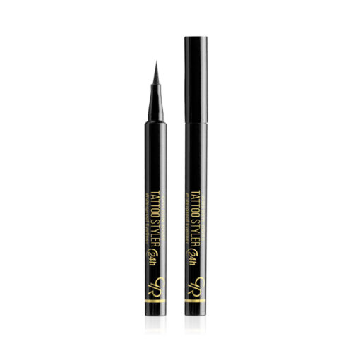 Golden Rose Tattoo Styler Waterproof Eyeliner Black 1.10ml - Αδιάβροχο Ματ Eyeliner Σε Μορφή Στυλό