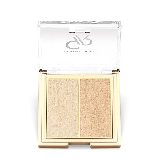 Golden Rose So Glow Highlighter Duo Starlight 101 6.4gr - Διπλό Highlighter Για Λάμψη Προσώπου & Σώματος