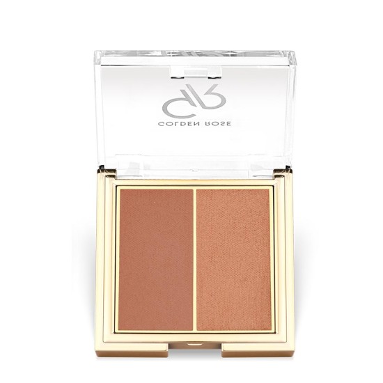 Golden Rose Iconic Blush Duo Warm Pearl 05 6gr - Διπλό Ρουζ Με Βιταμίνη Ε