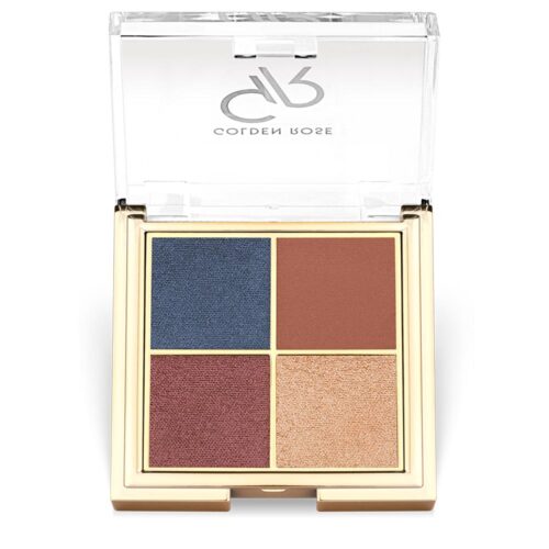 Golden Rose Quattro Eyeshadow Palette Blue Charm 03 8.8gr - Παλέτα Σκιών Με 4 Αποχρώσεις
