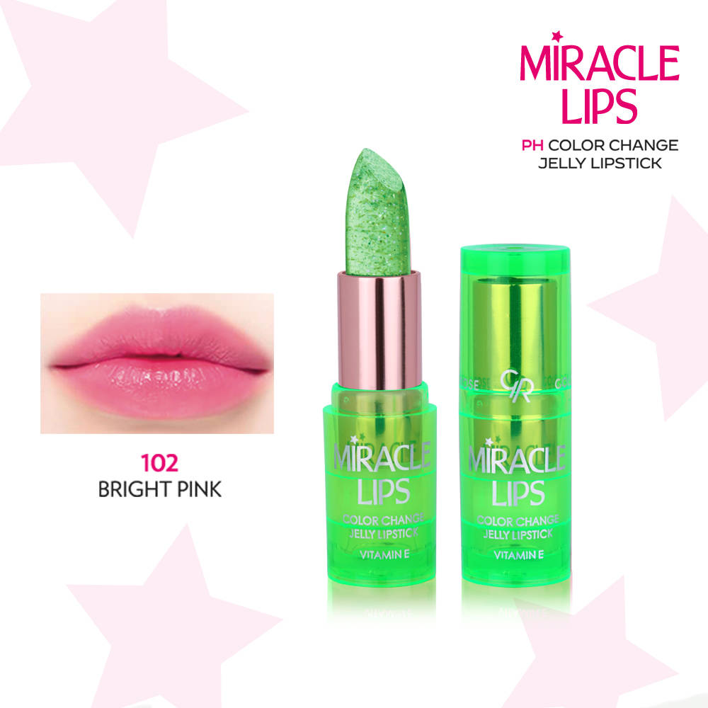Golden Rose Miracle Lips Color Change Jelly Lipstick Bright Pink 102 3.7gr – Κραγιόν Σε Μορφή Τζελ - Image 2