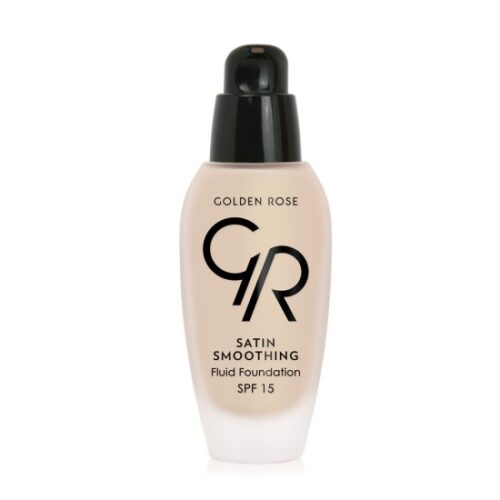 Golden Rose Satin Smoothing Fluid Foundation SPF15 27 34ml – Make-up Για Πλήρη Κάλυψη