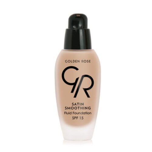 Golden Rose Satin Smoothing Fluid Foundation SPF15 34 34ml – Make-up Για Πλήρη Κάλυψη