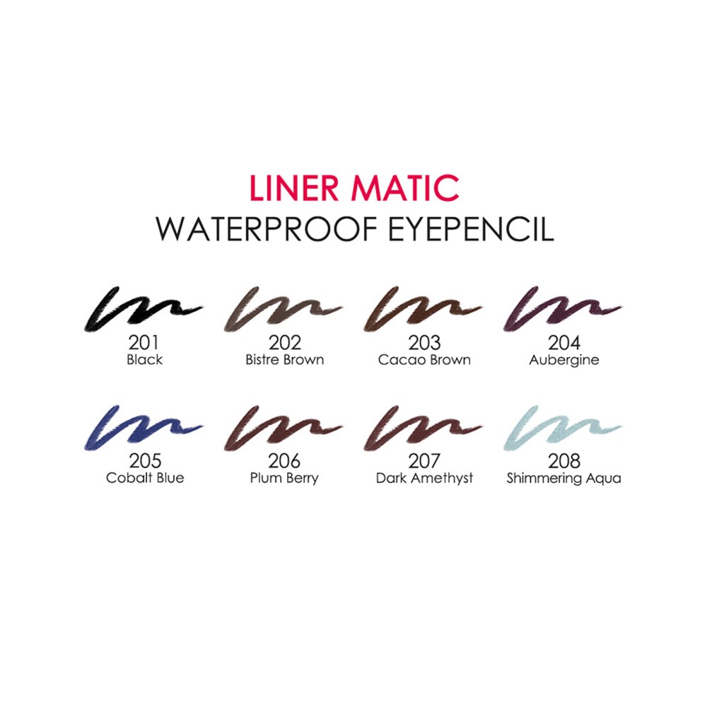 Golden Rose Liner Matic Waterproof Eyepencil Plum Berry 206 0.35gr - Μηχανικό & Αδιάβροχο Μολύβι Ματιών - Image 2