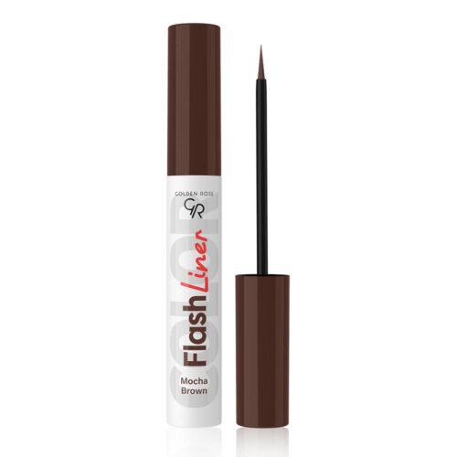 Golden Rose Flash Liner Colored Eyeliner Mocha Brown 108 3.5ml - Υγρό Eyeliner Καφέ