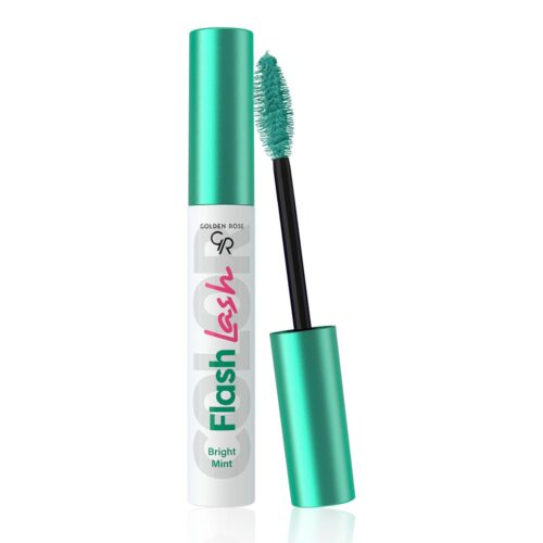 Golden Rose Flash Lash Colored Mascara Bright Mint 01 9ml - Μάσκαρα Για Διαχωρισμό & Όγκο Πράσινο Της Μέντας