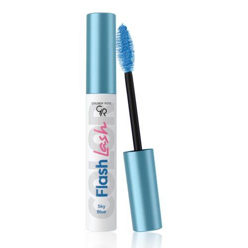 Golden Rose Flash Lash Colored Mascara Sky Blue 03 9ml - Μάσκαρα Για Διαχωρισμό & Όγκο Γαλάζια
